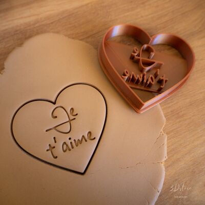 Tagliabiscotti - Cuore: Ti amo