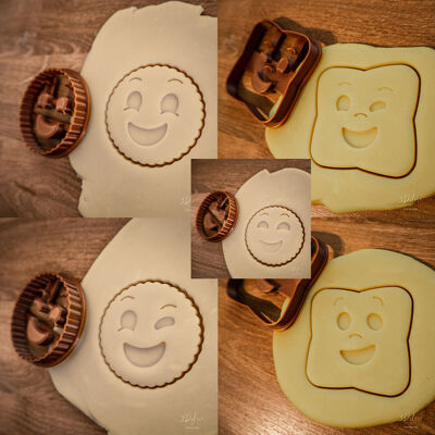 Emporte-pièce - Lot de biscuits sourire