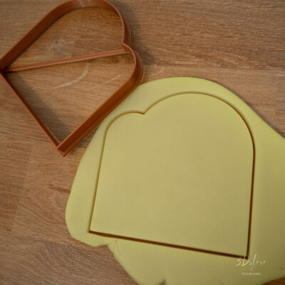 Cookie cutter - Double bridge label - S