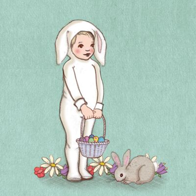 Easter Bunny Postcard