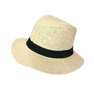 Cappello di carta con nastro a contrasto