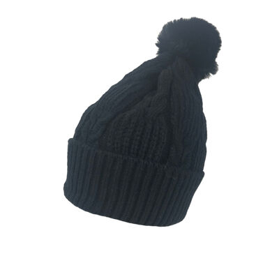 Bonnet motifs fantaisie et pompon