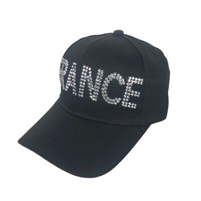 Casquette à strass FRANCE