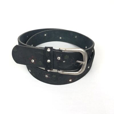 Cintura floreale con strass decorativi