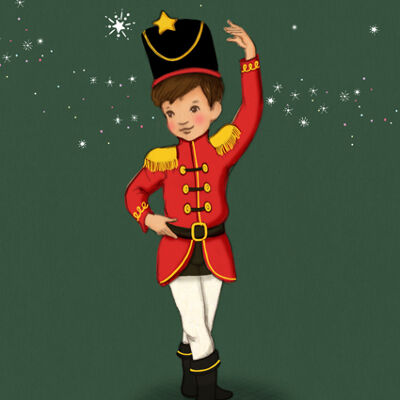 Postcard Nutcracker Soldier