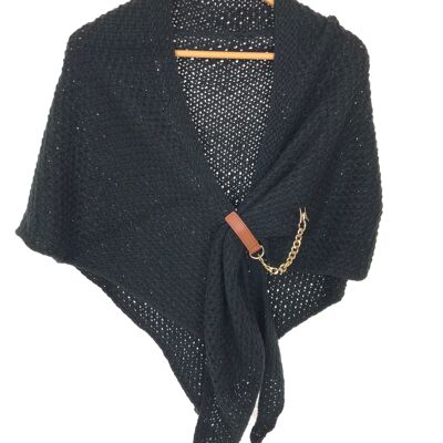 Poncho con catena e cinturino