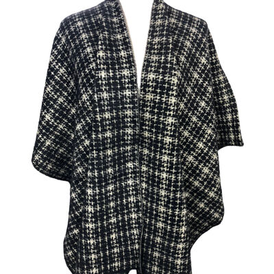 Mantella a quadri in stile tweed