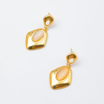 Pendientes de acero inoxidable - D350