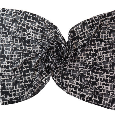 Foulard à motifs géométriques abstraits