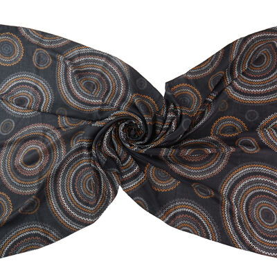 Hypnotic Circular Pattern Scarf