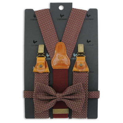 Sir Redman suspenders combi pack Talented Tailor bordeaux
