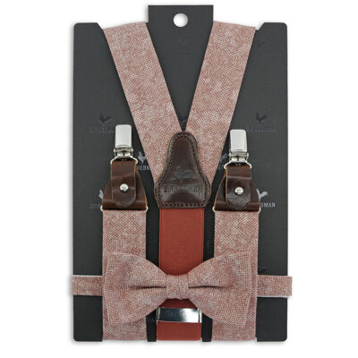 Sir Redman suspenders combi pack Sposo Stiloso blush
