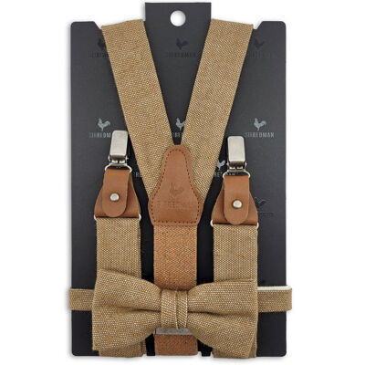 Sir Redman x Aarden suspenders combi pack Sustainable Stan brown