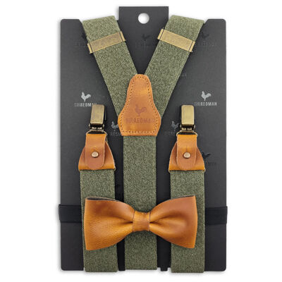 Sir Redman suspenders combi pack Urban Skin green