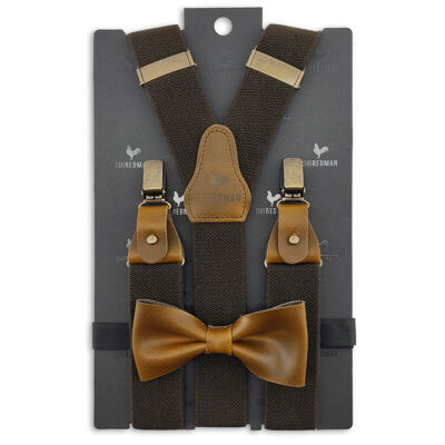 Sir Redman suspenders combi pack Urban Skin brown