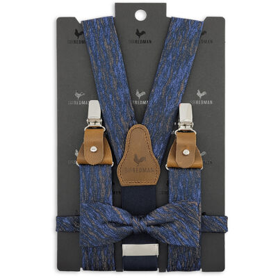 Sir Redman suspenders combi pack Walter Waves blue