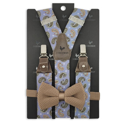 Sir Redman suspenders combi pack Perfect Look lila-taupe