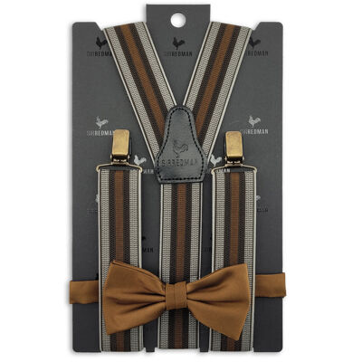 Sir Redman suspenders combi pack Lucas Smith brown