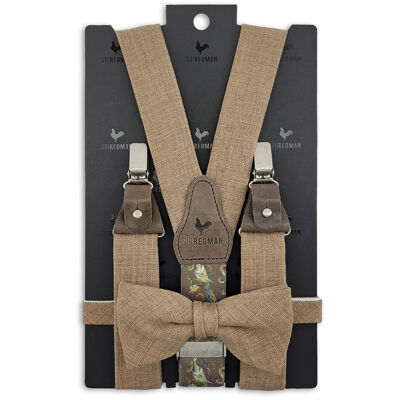 Sir Redman suspenders combi pack Jardin Chic Taupe