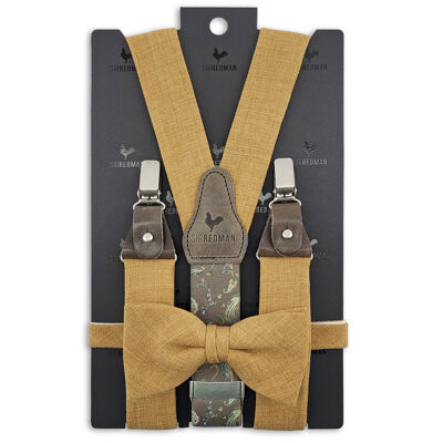 Sir Redman suspenders combi pack Jardin Chic Ochre