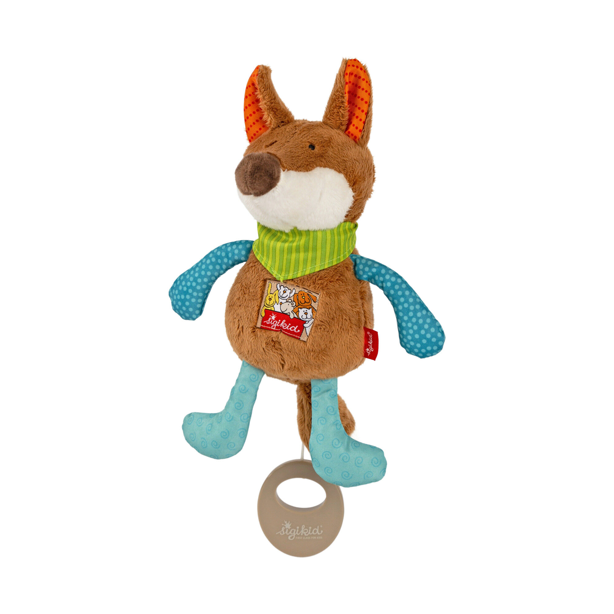 Boîte à musique renard marron