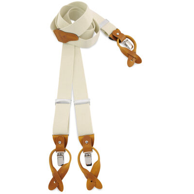 Sir Redman suspenders Essential creme-white