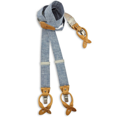Sir Redman suspenders Charming Chambré Blue
