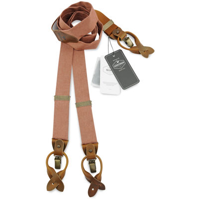 Sir Redman WORK suspenders rust denim