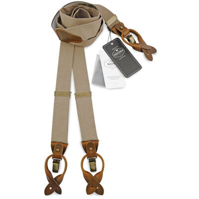 Sir Redman WORK suspenders taupe denim