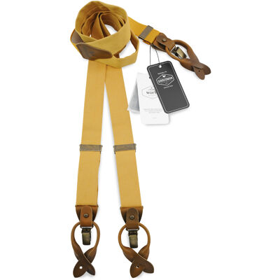 Sir Redman WORK suspenders ochre denim