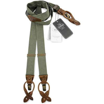 Sir Redman WORK suspenders green denim