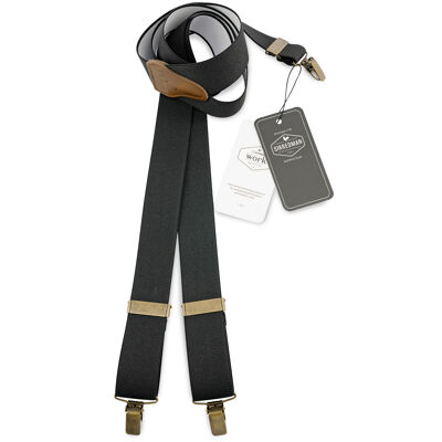 Sir Redman WORK suspenders black elastic