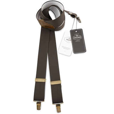 Sir Redman WORK suspenders brown elastic