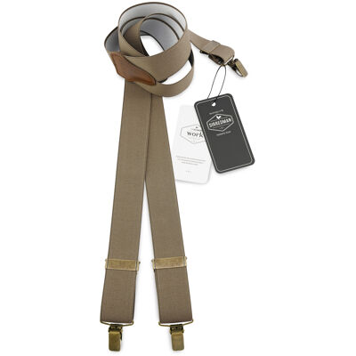 Sir Redman WORK suspenders taupe elastic