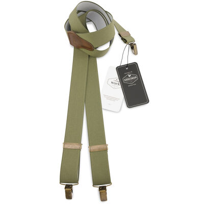 Sir Redman WORK suspenders olive green elastic