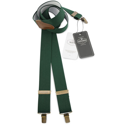Sir Redman WORK suspenders bottle green elastic