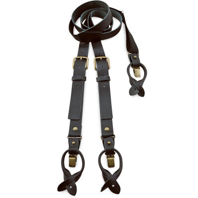 Bretelles Sir Redman WORK cuir noir
