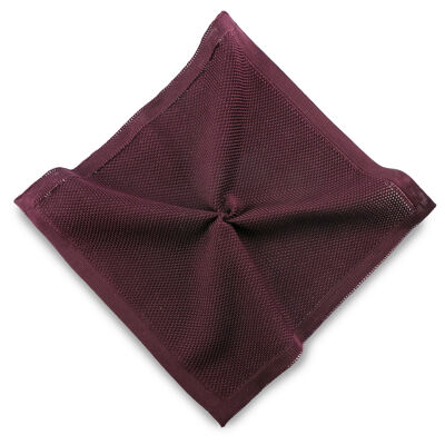 Pochette de costume tricotée Sir Redman aubergine