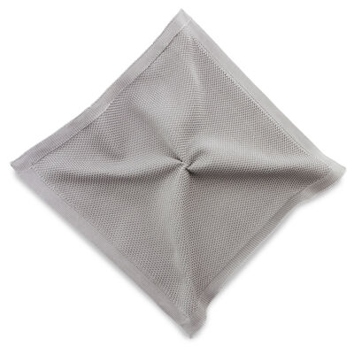 Sir Redman knitted pocket square grey