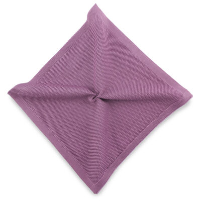 Sir Redman knitted pocket square Dusty Grape