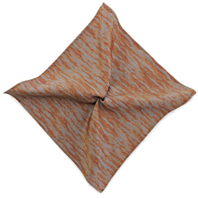 Sir Redman pocket square Walter Waves rust