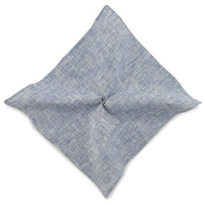 Sir Redman pocket square Charming Chambré Blue