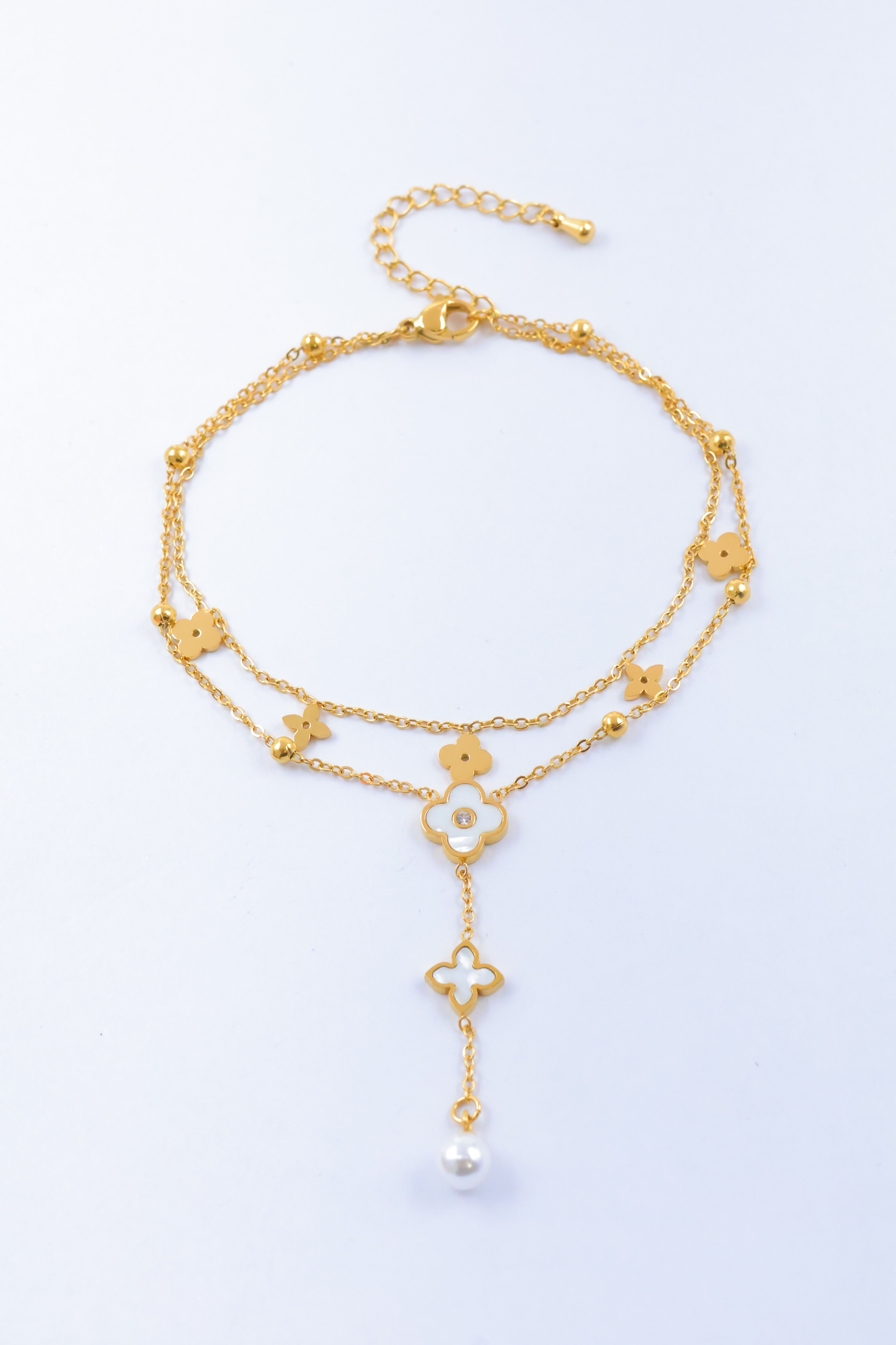 Edelstahl Fußkettchen - Z152