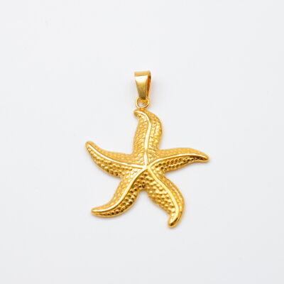 Colgante de estrella de mar de acero inoxidable - E662