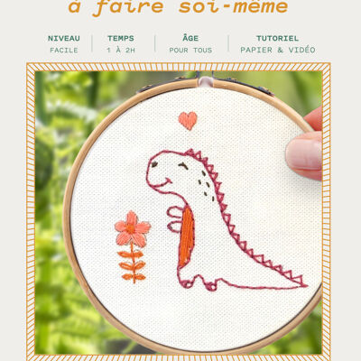 Les French Kits - Ricamo decorativo - Dinosauro