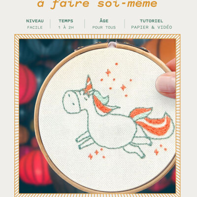 Les French Kits - Broderie décorative - Licorne