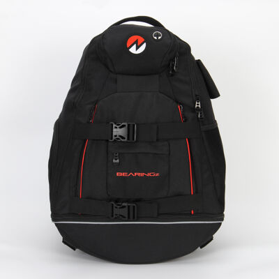 Bearingz DUAL - Mochila para transportar patinete/tabla (negra)