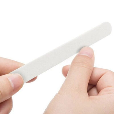 Limas de uñas blancas 50 uds