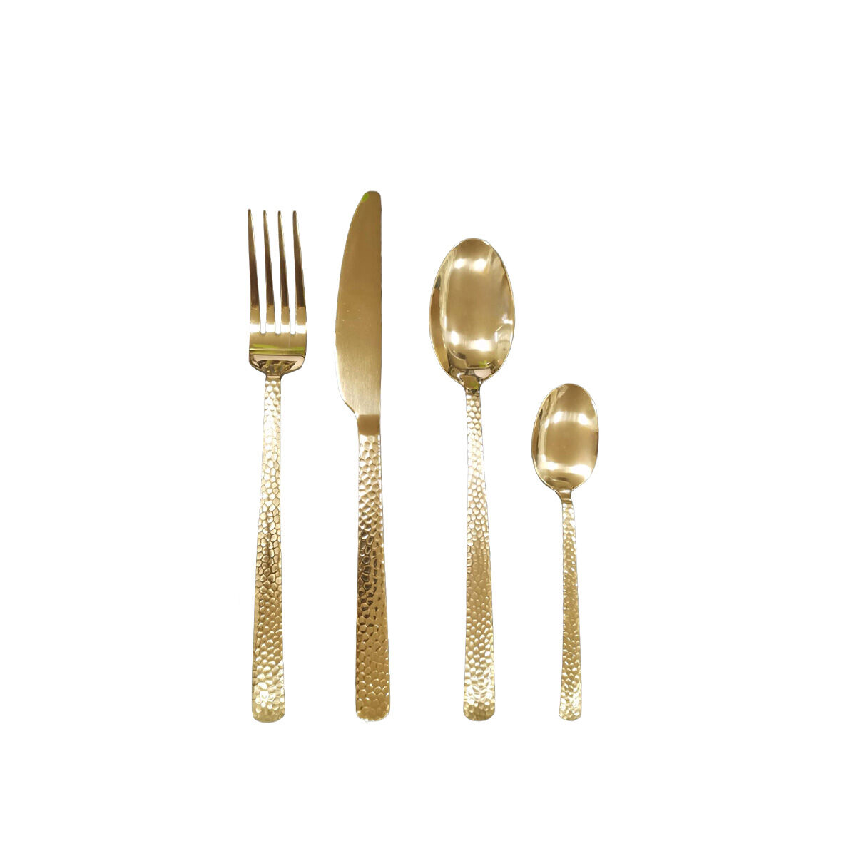 Ménagère 24 pièces dorée