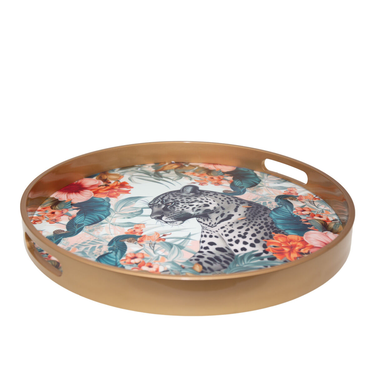 Safari round tray 40x40x4.5cm
